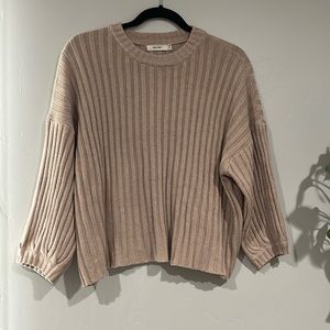 Beige slouchy sweater
